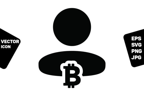 Bitcoin Coin Icon for Graphics and Icons