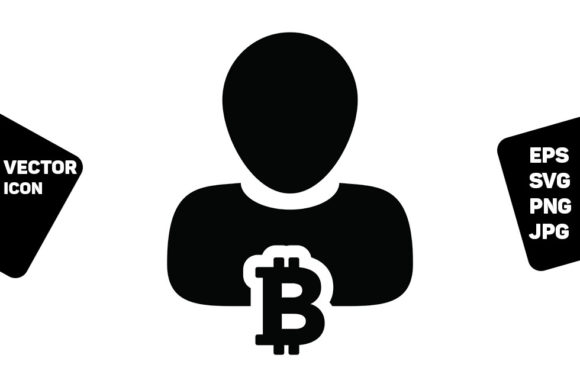 Bitcoin Icon Vector for Graphics and Icons