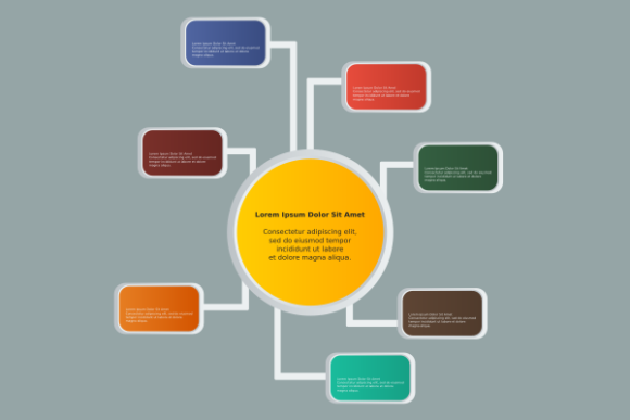 Branched Circle Infographic Template: A Versatile Graphic for Creative Projects