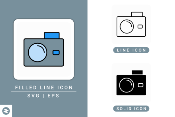 Camera Icons Set: Graphics and Icons for Creative Design