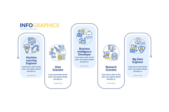 Careers in AI Vector Infographic: A Design Asset for Modern Business Projects