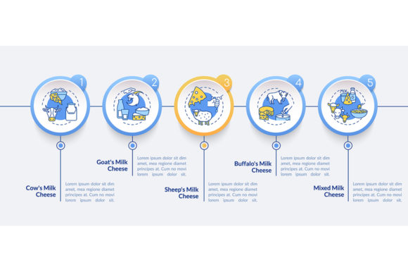 Cheese Making Vector Infographic Graphics