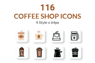 Coffee Shop Embroidery Design