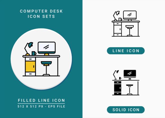 Computer Desk Icons Set Review