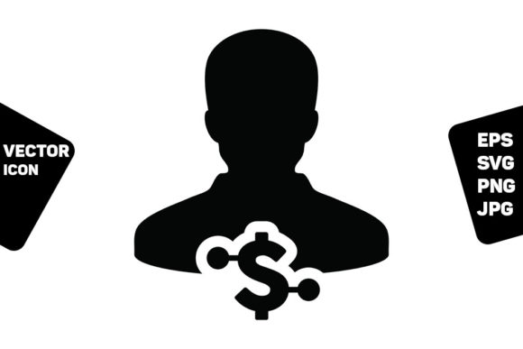 Digital Dollar Currency Icon Vector Graphics