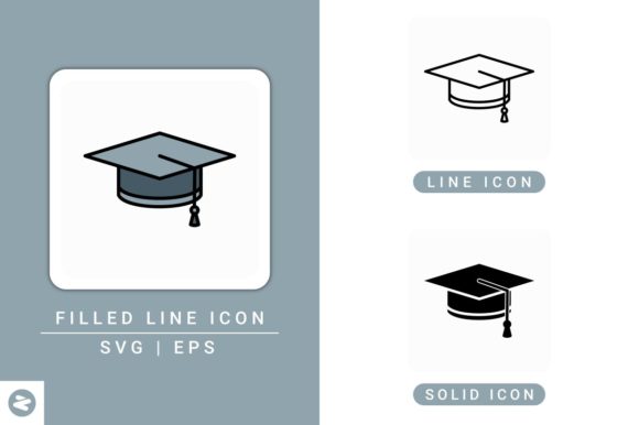 Education Cap Icons Set Review