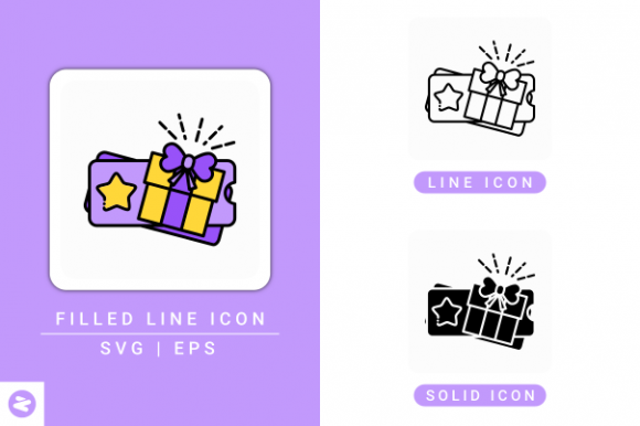 Gift Redeem Icons Set: Graphics and Icons for Modern Design