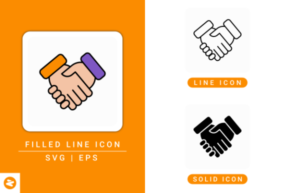 Partner Icons Set for Graphics and Icons