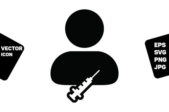 Pharmacist Icon Vector Vaccine Syringe Graphics
