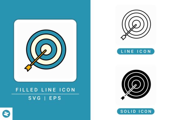 Target Icons Set: Graphics and Icons for Creative Design