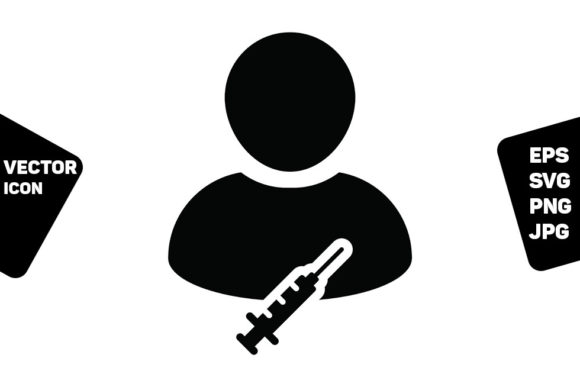 Vaccination Icon Vector for Graphics and Icons