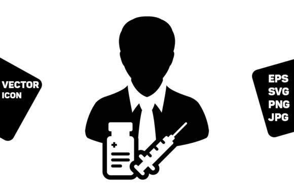 Vaccine Icon Vector: Graphics and Icons for Medical Branding