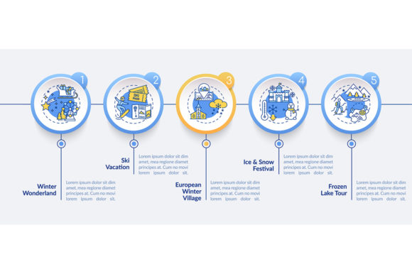 Winter Getaway Infographic Template Review for Embroidery Projects